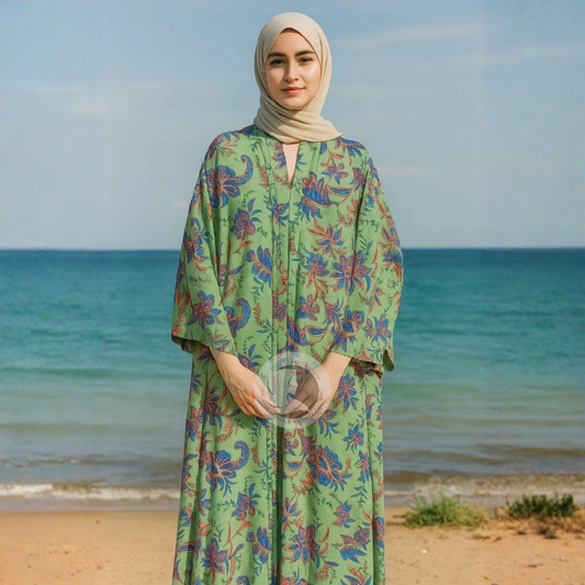 Printed Chiffon Abaya – Lightweight & Modest