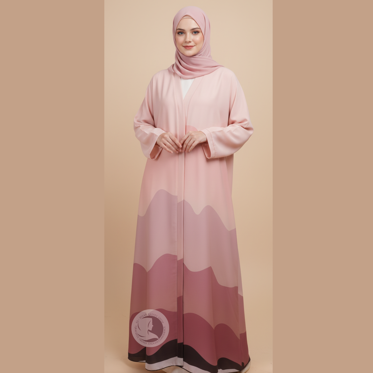 Premium Nida Fabric Shaded Abaya for Women – Elegant Modest Maxi Dress
