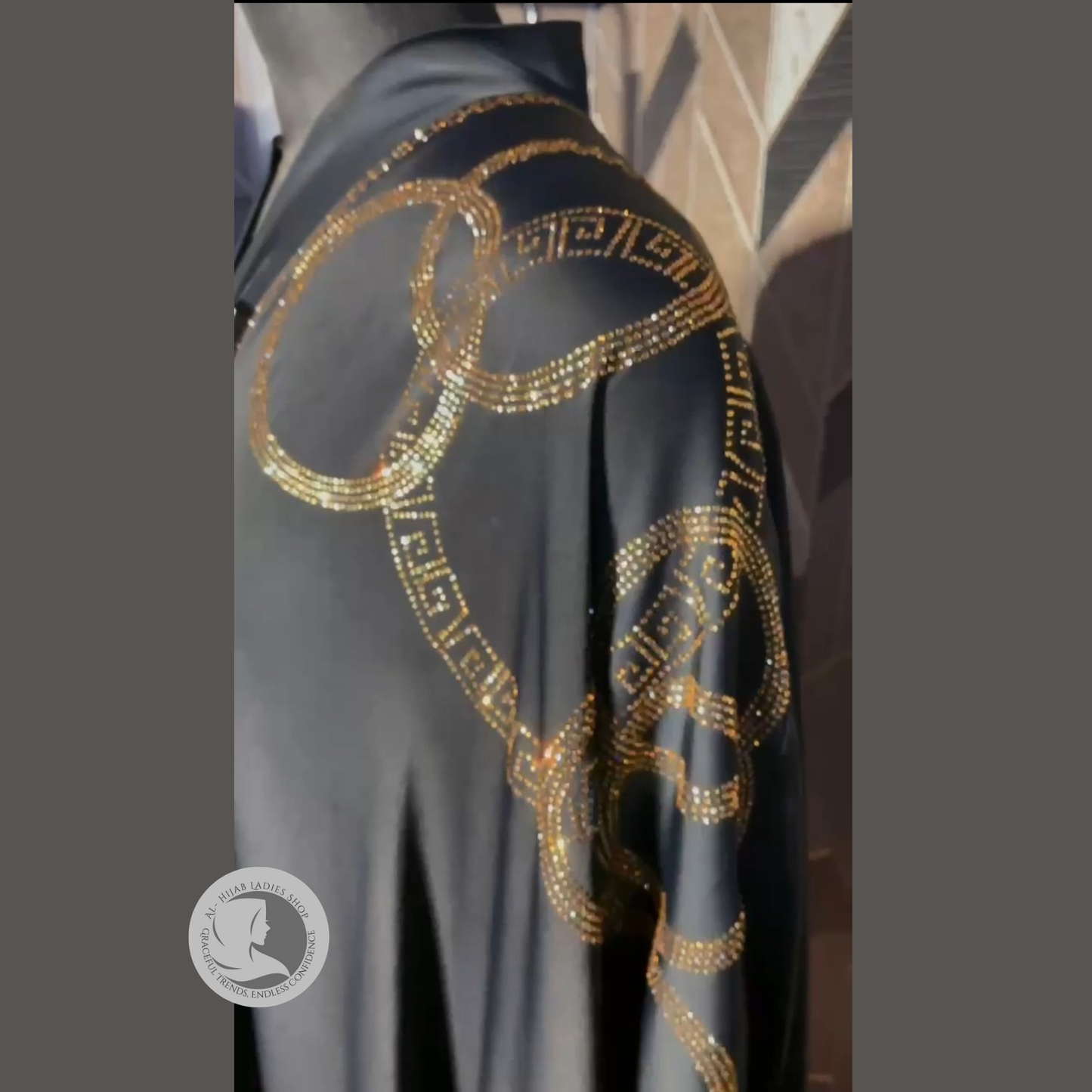 Luxury Front Open Butterfly Abaya with Stone Work – Romantic Nida Fabric