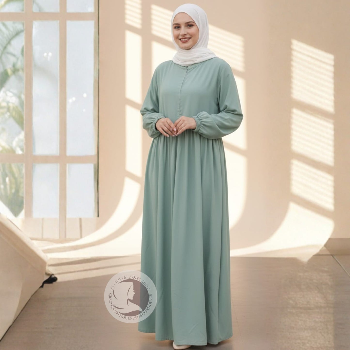 Elegant Frock Style Abaya for Women – Modest & Flowy Design