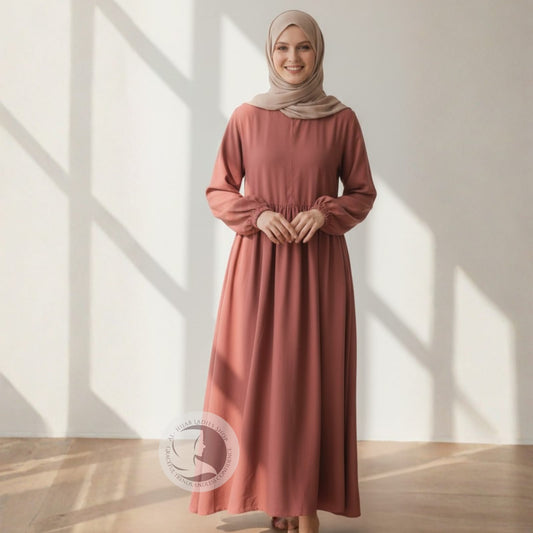 Elegant Frock Style Abaya for Women – Modest & Flowy Design
