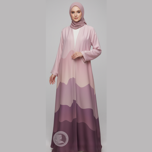 Premium Nida Fabric Shaded Abaya for Women – Elegant Modest Maxi Dress